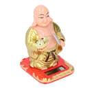 Standing Maitreya Buddha Solar Ornaments Light Energy Sensing Buddha Statue Decoration for Office Home Car Gift Small-1