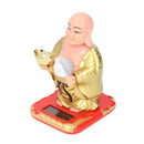 Standing Maitreya Buddha Solar Ornaments Light Energy Sensing Buddha Statue Decoration for Office Home Car Gift Small-6