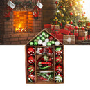 Christmas Tree Ornaments Assorted Set Lightweight Electroplated Christmas Tree Hanging Balls Pendants Set for Home Garden D-11