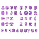 40pcs Numeral Alphabetic Cake Stencils Semiotic Food Grade Plastic Cake Topper Decorative Fillings for Home Baking-1