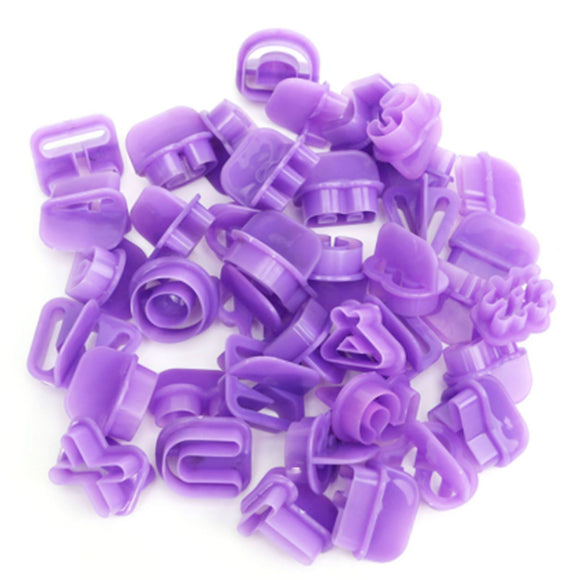 40pcs Numeral Alphabetic Cake Stencils Semiotic Food Grade Plastic Cake Topper Decorative Fillings for Home Baking