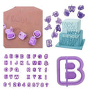 40pcs Numeral Alphabetic Cake Stencils Semiotic Food Grade Plastic Cake Topper Decorative Fillings for Home Baking-11