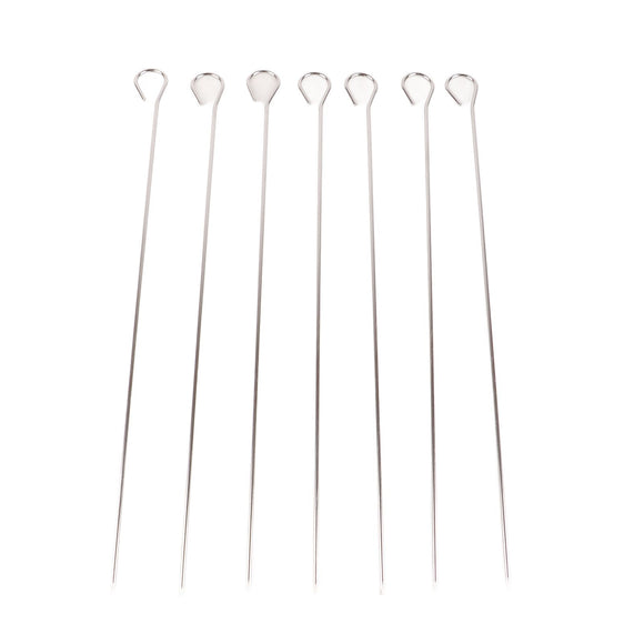 20pcs Barbecue Utensils Food Grade Stainless Steel Skewer Fork Knife BBQ Tool Set for Camping Hiking