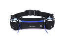 Hydration Running Belt with 2 Water Bottles and Phone Pouch for Marathon Hiking - Black-5