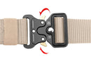 Nylon Tactical Belt Quick-Release for Outdoor Work Daily - Khaki-3
