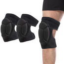 Pair of Knee Pads Anti-Slip Knee Protector Braces for Work Sports Grey - S-8
