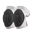 Pair of Knee Pads Anti-Slip Knee Protector Braces for Work Sports Grey - M-3