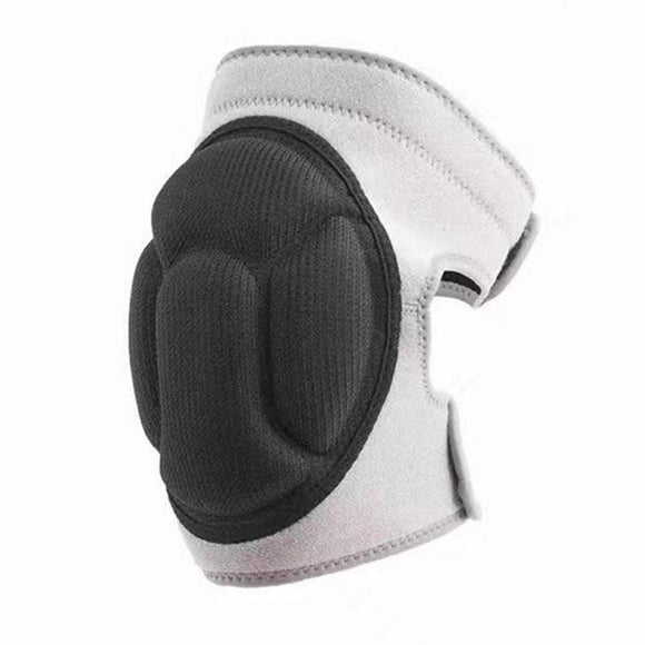 Pair of Knee Pads Anti-Slip Knee Protector Braces for Work Sports Grey - M