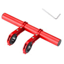 20cm Aluminum Alloy Bicycle Handlebar Extender Mount for Bike Accessories Red-3