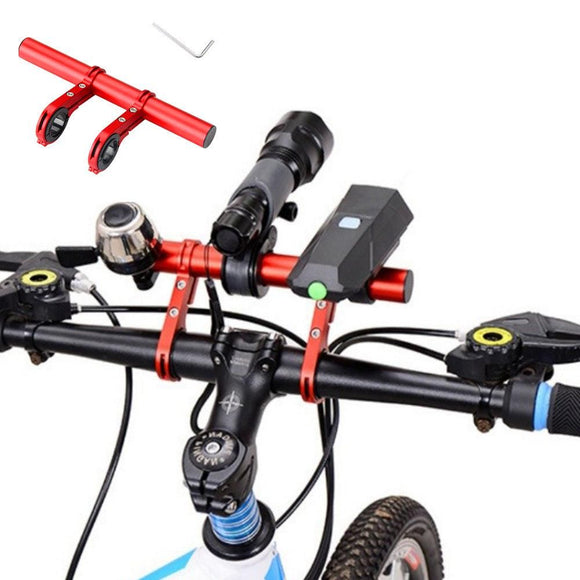 20cm Aluminum Alloy Bicycle Handlebar Extender Mount for Bike Accessories Blue