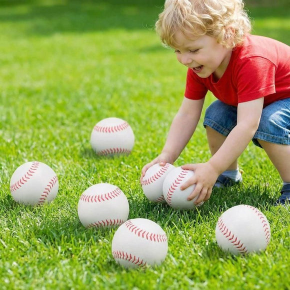 Soft PU Training Baseball 6Pcs Indoor Lightweight Pract Sports Ball Set
