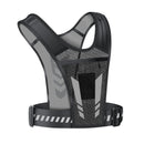 Reflective Running Vest One Size Mesh Lightweight Adjustable Breathable with Phone Pocket 1pc-1