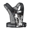 Reflective Running Vest One Size Mesh Lightweight Adjustable Breathable with Phone Pocket 1pc-3