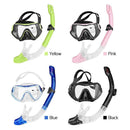 Snorkeling Set Wide View Diving Mask Dry Top Snorkel Set Big Frame Wateght And Anti-Fog Lens-2