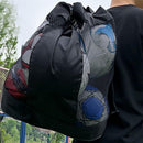 1pc Ball Storage Bag Black L Mesh Net Bag for Basketball Football Volleyball-4