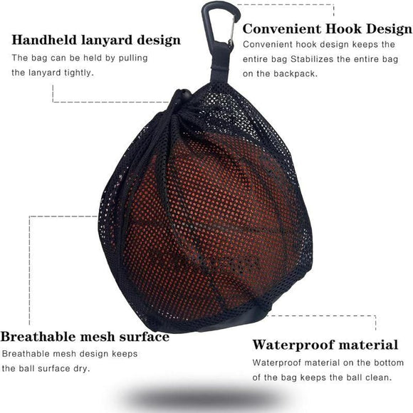 Basketball net bag, football bag, ball bag, drawstring net bag, special for training, can hold balls