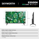 SKYWORTH 40" E5500H EyeCare Smart Google TV, 1080P FHD, HDR10 HLG, Find-My Remote, AI Picture Processing, Dolby Audio, Screen Casting, Bezel Less Design, Voice Control-8