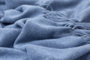 Paddington Throw - Fine Wool Blend - Blue-2