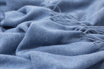 Paddington Throw - Fine Wool Blend - Blue - 0
