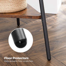 Black Coat Rack Stand Industrial Style 2 Shelves Clothes-8