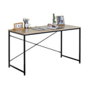 CARLA HOME Office Desk Computer Table - Metal Frame - Oak - 120cm - Brown - Rustic-9
