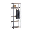 CARLA HOME Freestanding Clothes Rack with Shelves - Grey - 175 cm - Clothing Rack-1