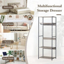 CARLA HOME Freestanding Clothes Rack with Shelves - Grey - 175 cm - Clothing Rack-4