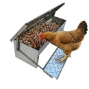 CARLA HOME Automatic Chicken Feeder Treadle - Galvanized Steel-1