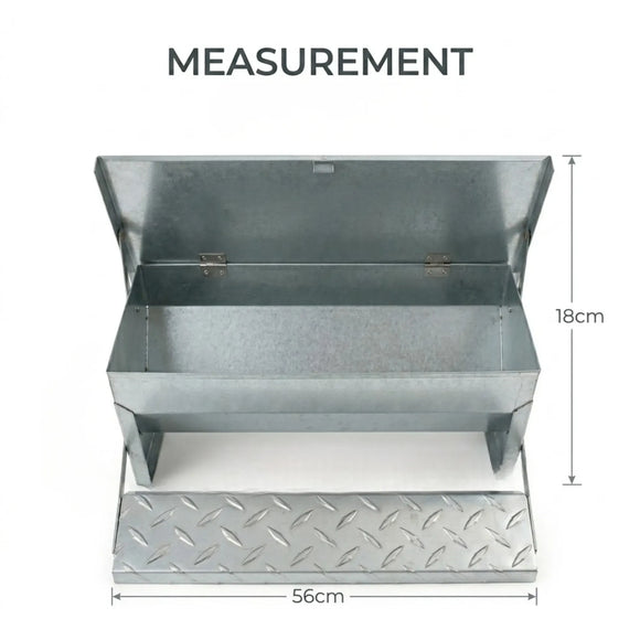CARLA HOME Automatic Chicken Feeder Treadle - Galvanized Steel