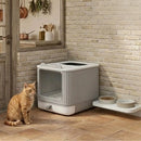 CARLA HOME Enclosed Cat Litter Box - Drawer Tray - Large - Scoop Drawer Design-9