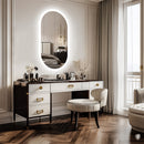 1000x500mm LED Bathroom Mirror Oval Anti-Fog Dimmable Wall Mount-9