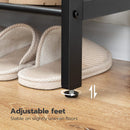 5-Tier Shoe Rack, Industrial Shoe Organizer Storage Bench-6