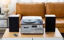 Audio Home Entertainment System (Brown) Turntable, CDs, Vinyl, Wireless Streaming & More-5