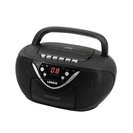 Portable CD/Cassette Player with AM/FM Radio Speaker - 0