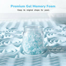 7 Zone Memory Foam Topper Mattress Toppers Cool Gel Pad Mat Medium Firm 8cm Thick 183cm x 203cm-6