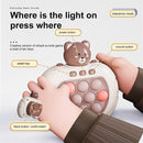 Rechargeable 3 Types Pop Push it Game Controller Sensory Fidget Toy Electronic Whack Mole brown-3
