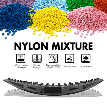 X-BULL Mini Recovery Tracks Traction Boards Sand Mud Snow 4WD 4x4 Vehicle 1 Pair Black - 0