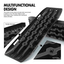 X-BULL Recovery Tracks Sand Track Mud Snow 2 pairs Gen 2.0 Accessory 4WD 4X4 - Black-9