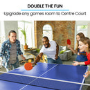 Proflex Table Tennis Table, with 4 Player Ping Pong Paddle and Pingpong Ball Pack-9