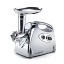 EUROCHEF Electric Meat Grinder, Stainless Steel Mincer Sausage Filler Kibbe Maker, Silver-1
