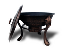 Vesuvius Firepit BBQ with Lid-1