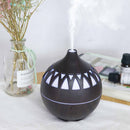 Essential Oil Aroma Diffuser - 180ml USB LED Dark Wood Mist Humidifier-2