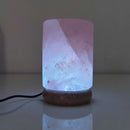 USB Colour Changing Salt Himalayan Lamp - Cylinder Shape Pink Rock LED Light-6