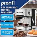 Pronti 1.6L Automatic Coffee Espresso Machine with Steam Frother-2