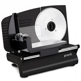 Pronti Electric Deli and Food Slicer with Adjustable Thickness - Black