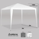 Wallaroo 3x3m Outdoor Party Wedding Event Gazebo Tent - White-4