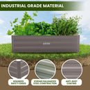 Wallaroo Garden Bed 120 x 60 x 30cm Galvanized Steel - Grey-6