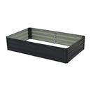 Wallaroo 150 x 90 x 30cm Galvanized Steel Garden Bed - Black-3