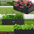 Wallaroo 150 x 90 x 30cm Galvanized Steel Garden Bed - Black-5