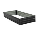 Wallaroo Garden Bed 210 x 90 x 30cm Galvanized Steel - Black-3